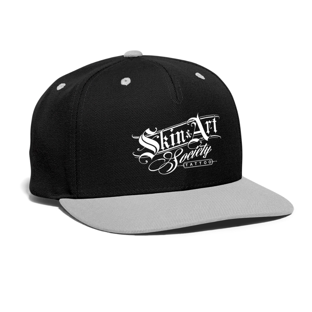 Kontrast Snapback Cap - Schwarz/Grau