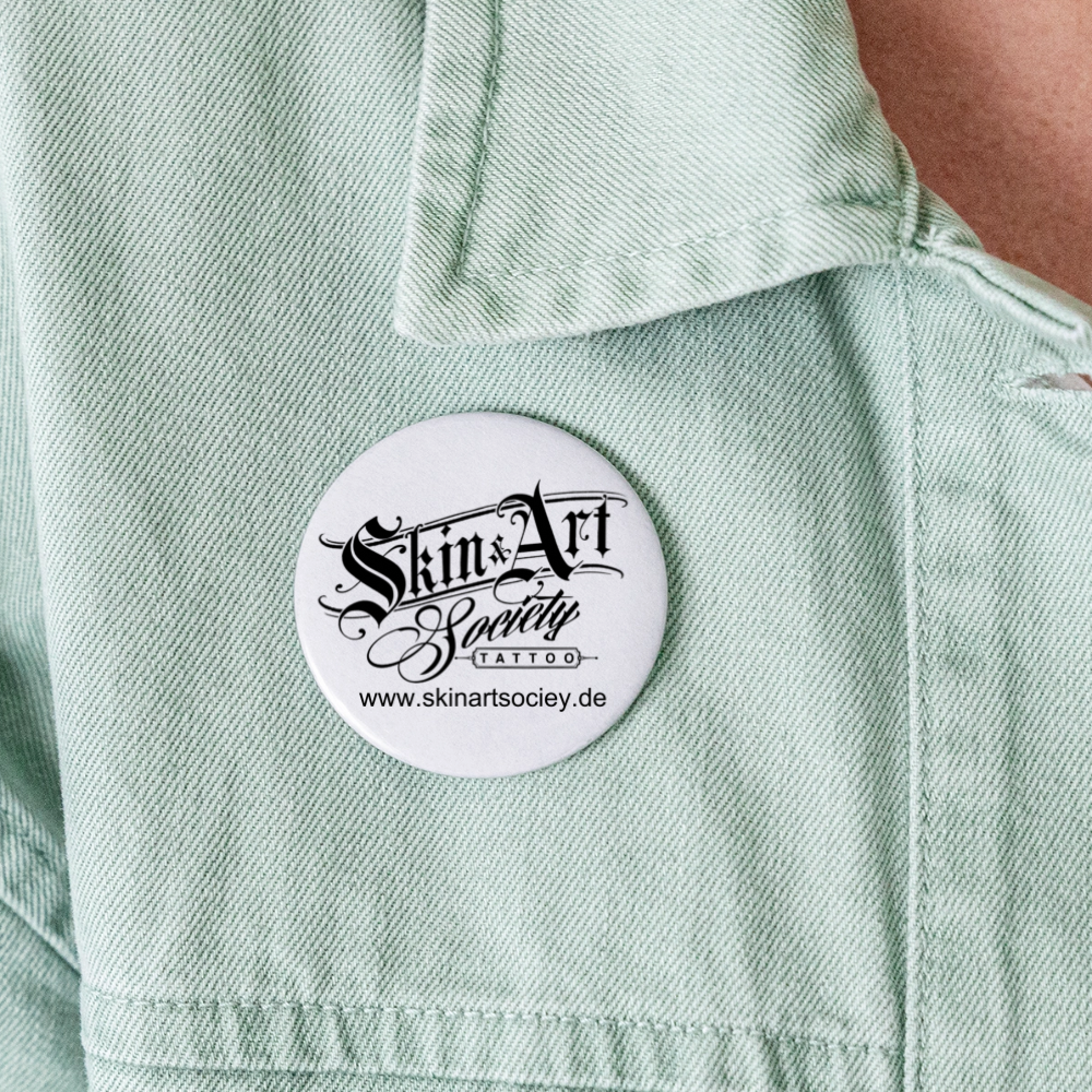 Buttons groß 56 mm (5er Pack) - Weiß