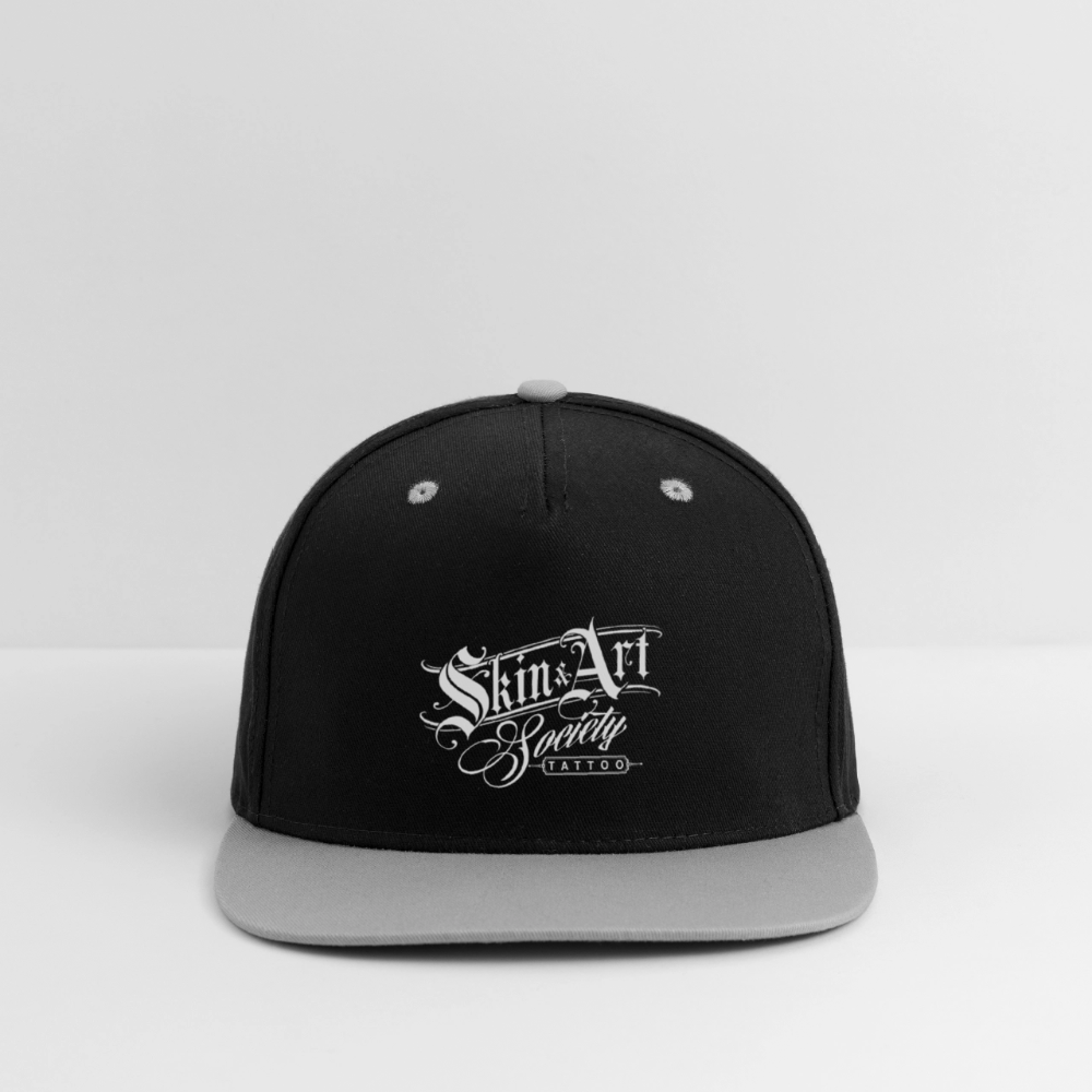 Kontrast Snapback Cap - Schwarz/Grau