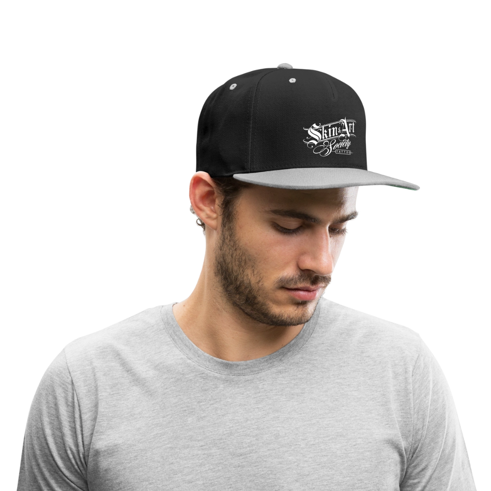 Kontrast Snapback Cap - Schwarz/Grau
