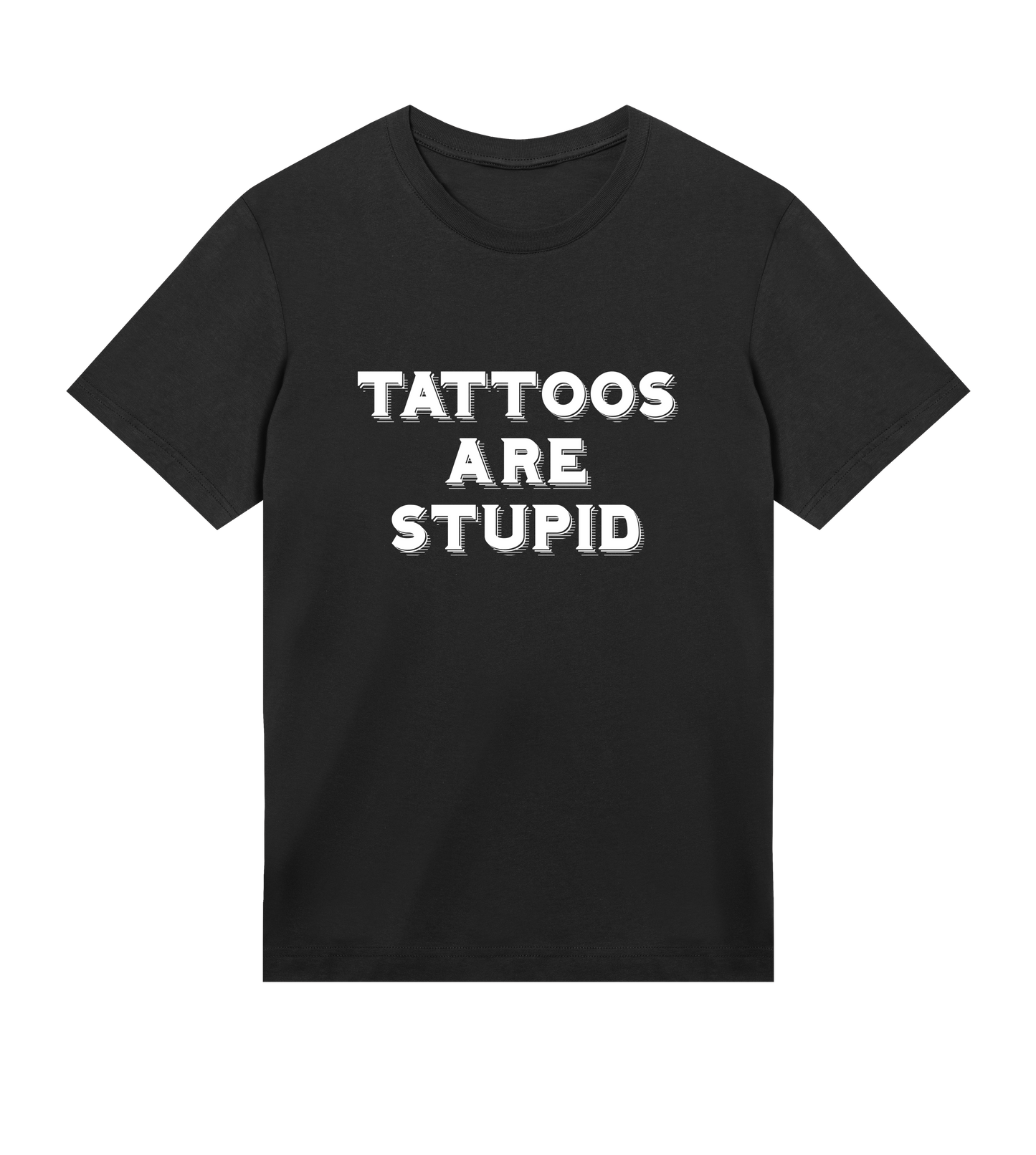 "Tattoos are stupid" lustiges Herren T-Shirt